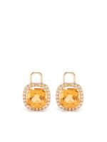 Kiki McDonough boucles d'oreilles en or 18ct ornées de citrine - thumbnail