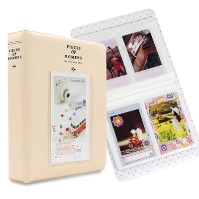 64 zakken naam kaart stukken voor Fujifilm Instax Mini 8/7s/70/25/50s/90 (beige)