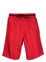 Karl Lagerfeld short de bain Ikon 2.0 à logo imprimé - Rouge