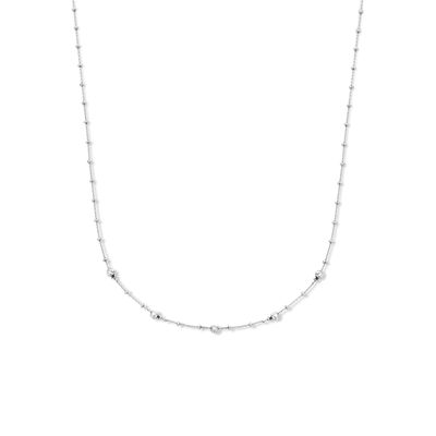 Ketting Bolletjes zilver 4,0 mm 40 + 4 cm