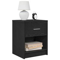 Nachtkastjes 2 st met lade 40x34x50 cm zwart