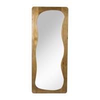 Passpiegel wave acaciahout - bruin - 168x70 cm