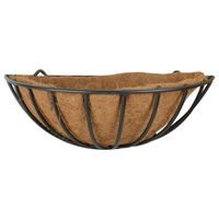 Metalen hanging basket/ruif voor aan de wand/muur 50 x 19 cm