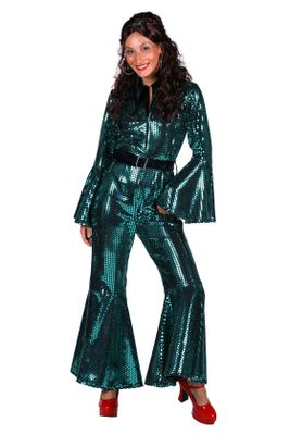Disco catsuit Studio 54 Aqua