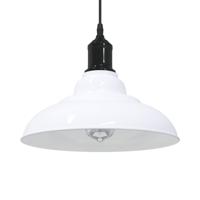 VidaXL Hanglamp in hoogte verstelbaar e27 ø31 cm metaal glanzend wit