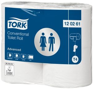 Toiletpapier Tork T4 advanced 2-laags 488 vel wit 120261