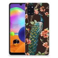 Samsung Galaxy A31 | TPU Hoesje | Pauw met Bloemen