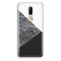 Combinatie marmer: OnePlus 6 Transparant Hoesje