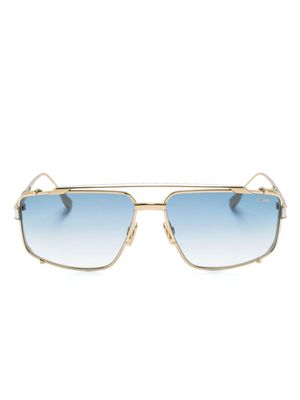 Cazal lunettes de soleil à monture rectangulaire - Or