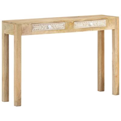 Wandtafel 110x30x75 cm massief gebleekt mangohout