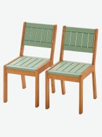 Set van 2 buitenstoelen Summer kaki