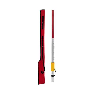 Egalisatiebalk - 2,4 m - 2 schalen (mm / cm) - aluminium - met glijder