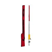 Egalisatiebalk - 2,4 m - 2 schalen (mm / cm) - aluminium - met glijder
