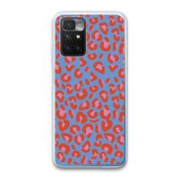 Leopard blue: Xiaomi Redmi 10 Transparant Hoesje