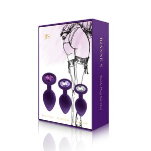 Rianne S BOOTY PLUG SET Paars Silicone Anale seks