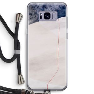 Stone White: Samsung Galaxy S8 Transparant Hoesje met koord