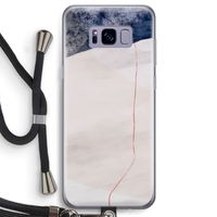 Stone White: Samsung Galaxy S8 Transparant Hoesje met koord
