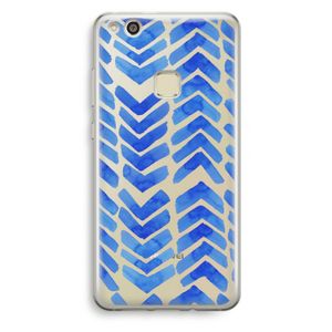 Blauwe pijlen: Huawei Ascend P10 Lite Transparant Hoesje
