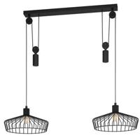 EGLO Winkworth Hanglamp - E27 - Ø 50 cm - Zwart