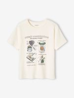 Jongensshirt met insectenprint wit - thumbnail