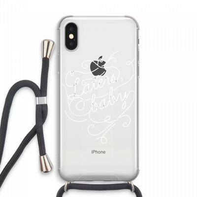Laters, baby: iPhone XS Max Transparant Hoesje met koord