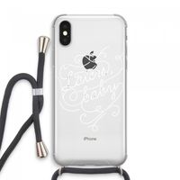Laters, baby: iPhone XS Max Transparant Hoesje met koord