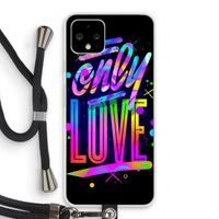 Only Love: Pixel 4 Transparant Hoesje met koord