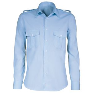 Giovanni Capraro 9-2 Heren Pilot Overhemd - Blauw