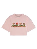 Palm Angels Kids t-shirt crop College Bears - Rose