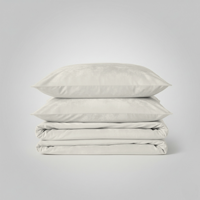 Dekbedovertrek Velvet Uni - Off White - Lits-Jumeaux (240x220 Cm) - Off-white Microvezel - Effen - Zydante - Dekbed-Discounter.nl