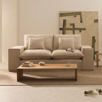 Kave Home 2-zits Bank 'Anarela' Linnen, kleur Beige