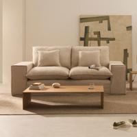 Kave Home 2-zits Bank 'Anarela' Linnen, kleur Beige