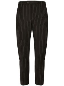 Dolce & Gabbana pantalon de costume à fines rayures - Noir