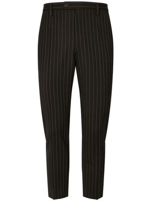 Dolce & Gabbana pantalon de costume à fines rayures - Noir