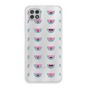 Smiley watermeloenprint: Samsung Galaxy A22 4G Transparant Hoesje