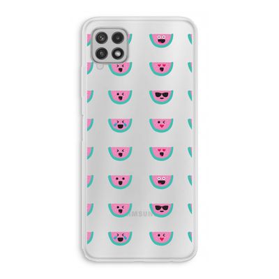Smiley watermeloenprint: Samsung Galaxy A22 4G Transparant Hoesje