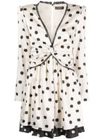 LIU JO polka dot-print long-sleeve dress - Tons neutres - thumbnail