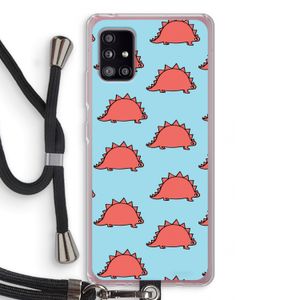 Dinosawrr: Samsung Galaxy A51 5G Transparant Hoesje met koord