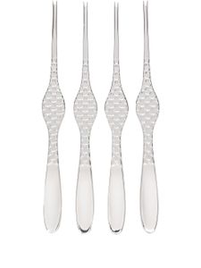 Alessi lot de fourchettes Colombina - Argent