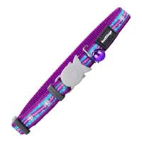 Kattenhalsband Red Dingo Style Paars 20-32 cm Eenhoorn