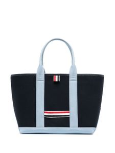 Thom Browne sac cabas à bande tricolore - Bleu