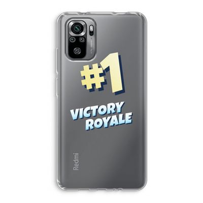Victory Royale: Xiaomi Redmi Note 10S Transparant Hoesje