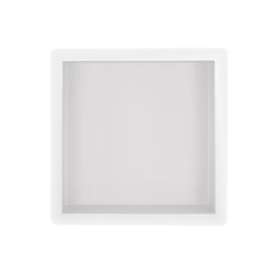 Wiesbaden Demis Inbouwnis - Mat Witte Wandopbergnis 30x30x10cm