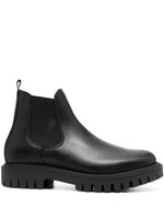 Tommy Hilfiger bottines en cuir à bout rond - Noir