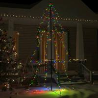 VidaXL Kegelkerstboom 300 led&apos;s binnen en buiten 120x220 cm