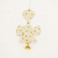 Hanger Ornament Engeltje & Hartje Print Goud - set 5 x