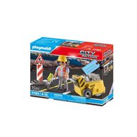 Playmobil Gift Sets - Bouwvakker met randensnijder 71185 - thumbnail