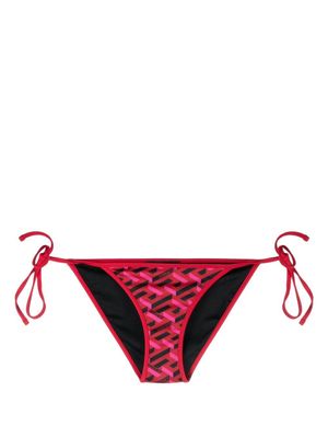 Versace bas de bikini à imprimé graphique - Rouge