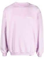 Represent pull oversize à logo imprimé - Violet