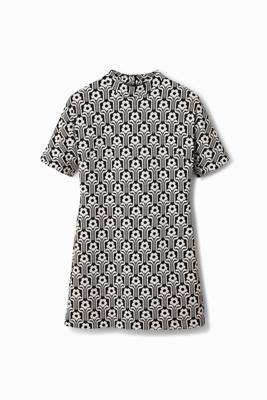 Korte retrojurk - BLACK - XL